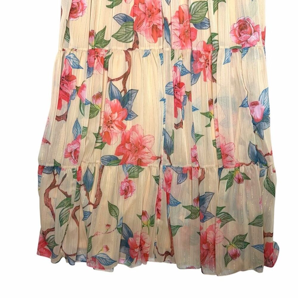 NEW Mac Duggal Ieena 70203 Floral Halter Maxi Gown Size 2 - Picture 9 of 14